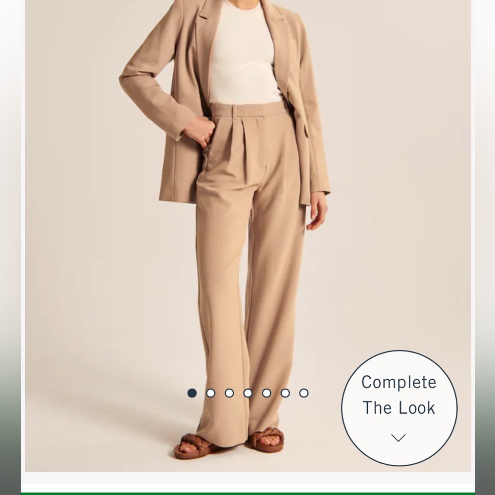 Abercrombie Tailored Wide Leg Pant